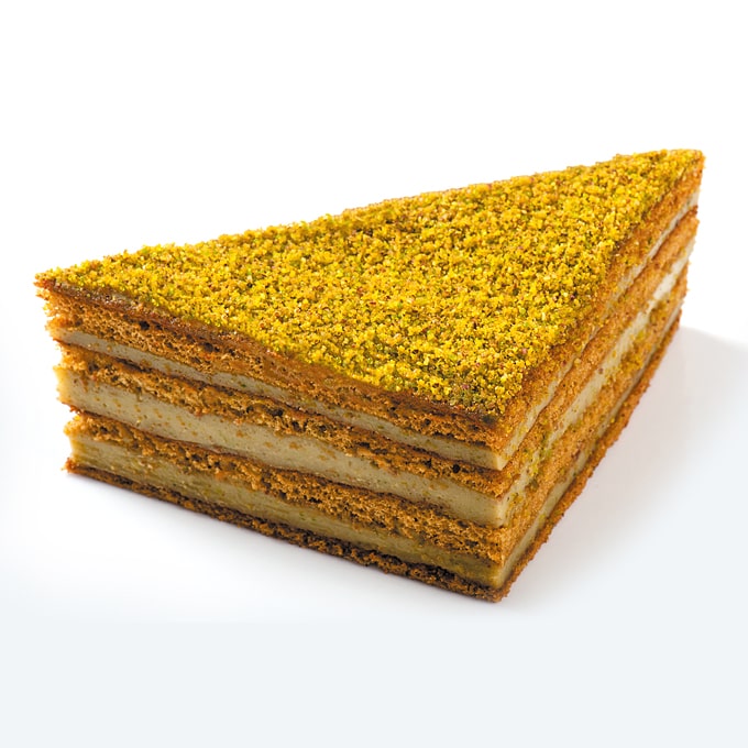 ballı fıstıklı dilim pasta