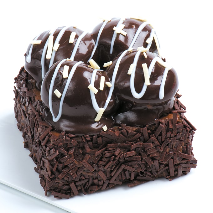 Siyah Profiterollü Kare Mono