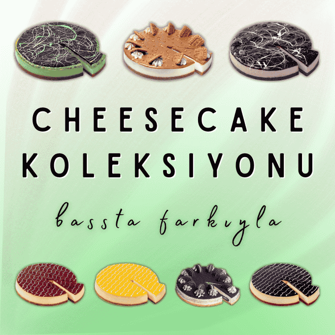 Cheesecake Çeşitleri-Frambuazlı, Limonlu, Lotuslu, Fıstıklı, Oreolu, Yaban Mersinli, Çikolatalı Cheesecakeler